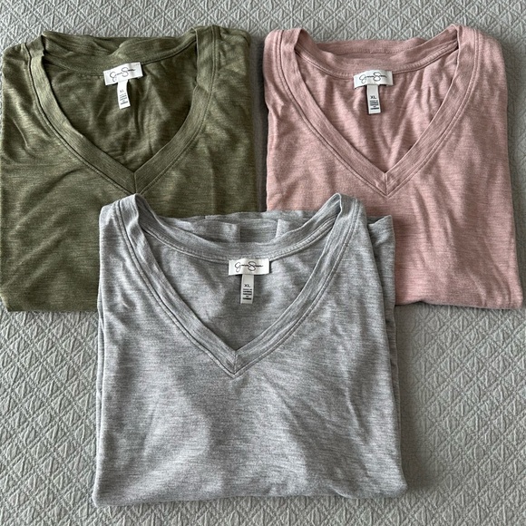 Jessica Simpson Set of 3 Knit Tops Size XL - Picture 1 of 7